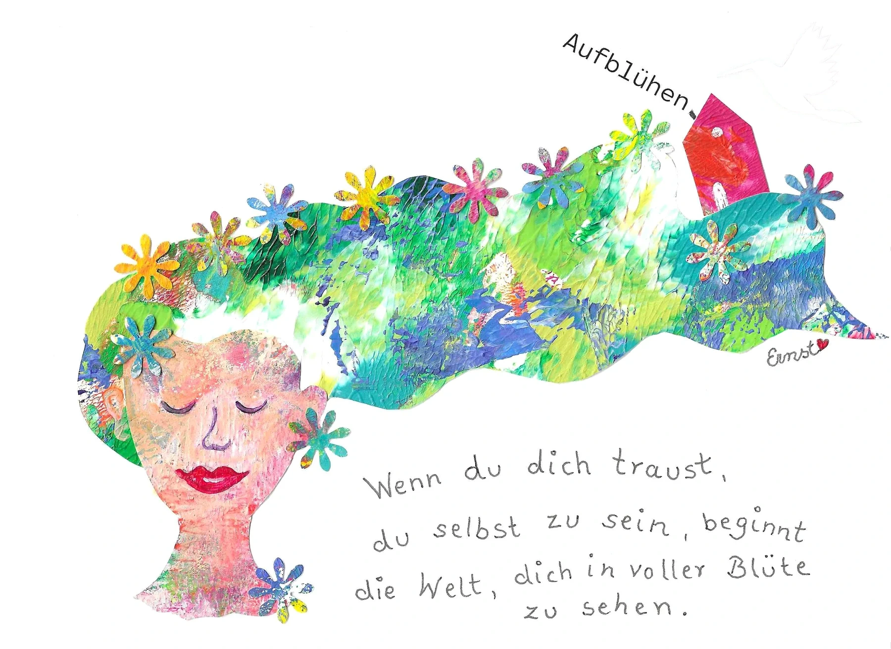 Aufblühen – Kunstwerk von Andrea Ernst