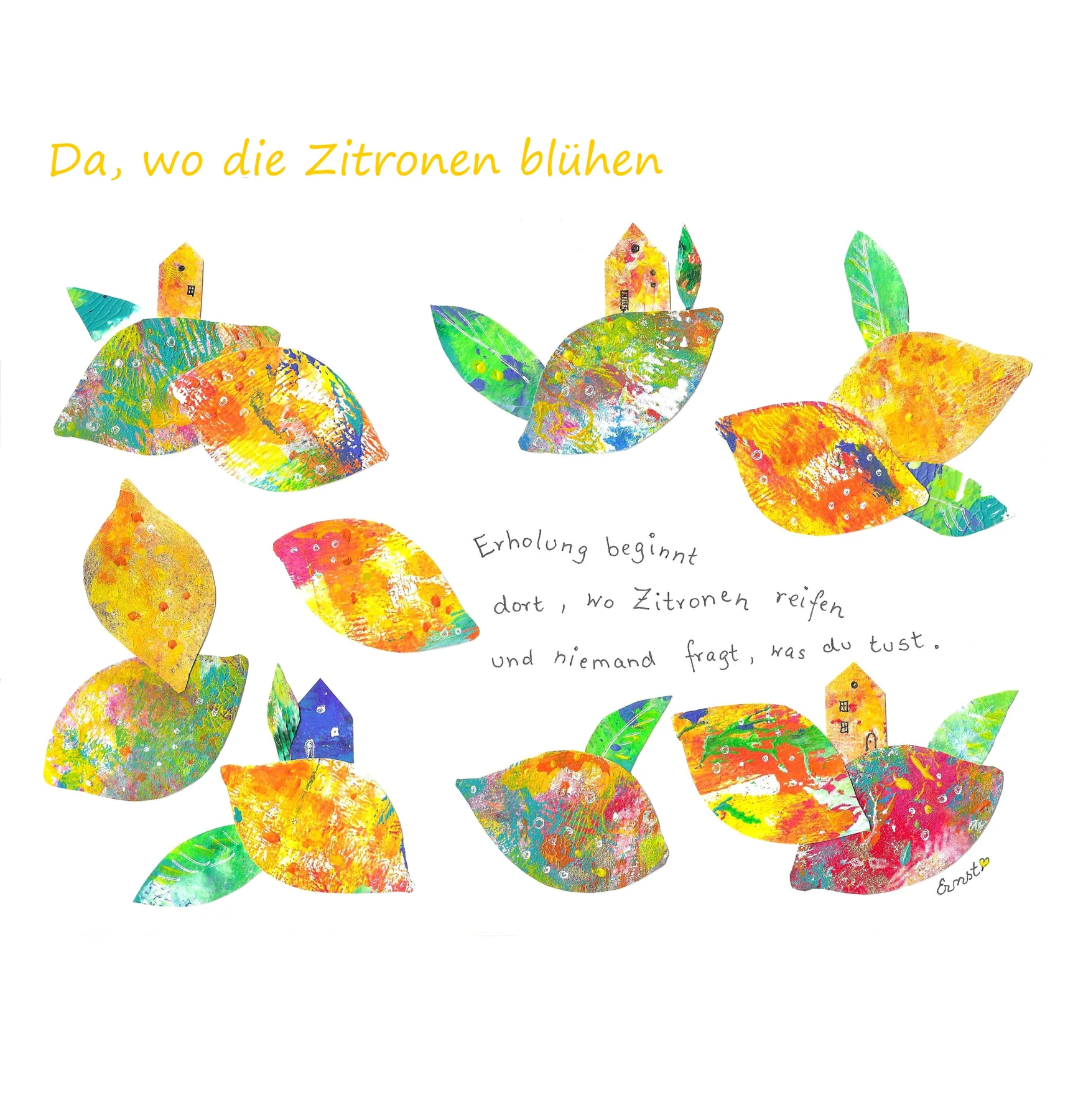 Da, wo die Zitronen blühen – Illustration von Andrea Ernst
