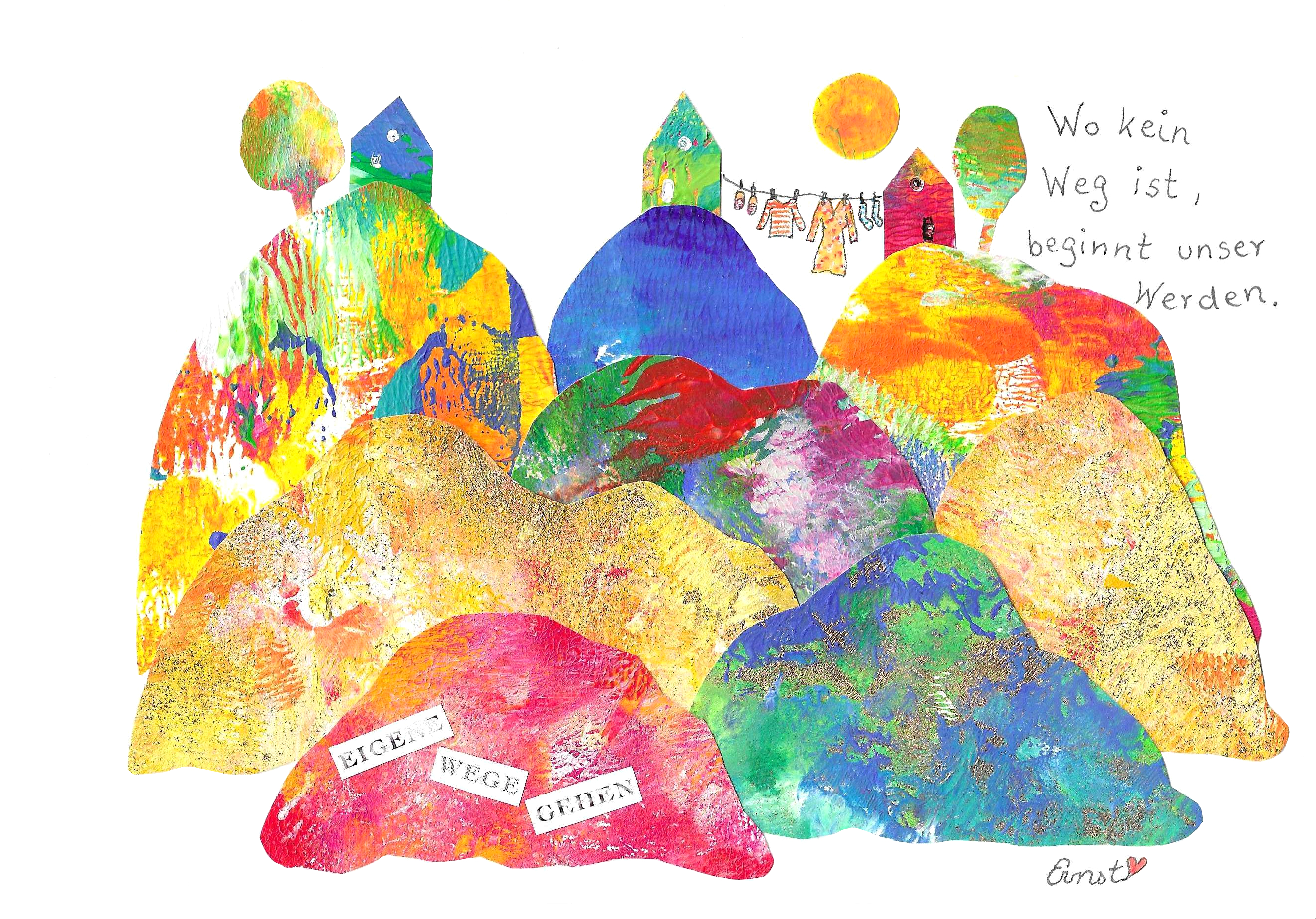 Kunstwerk Eigene Wege von Andrea Ernst