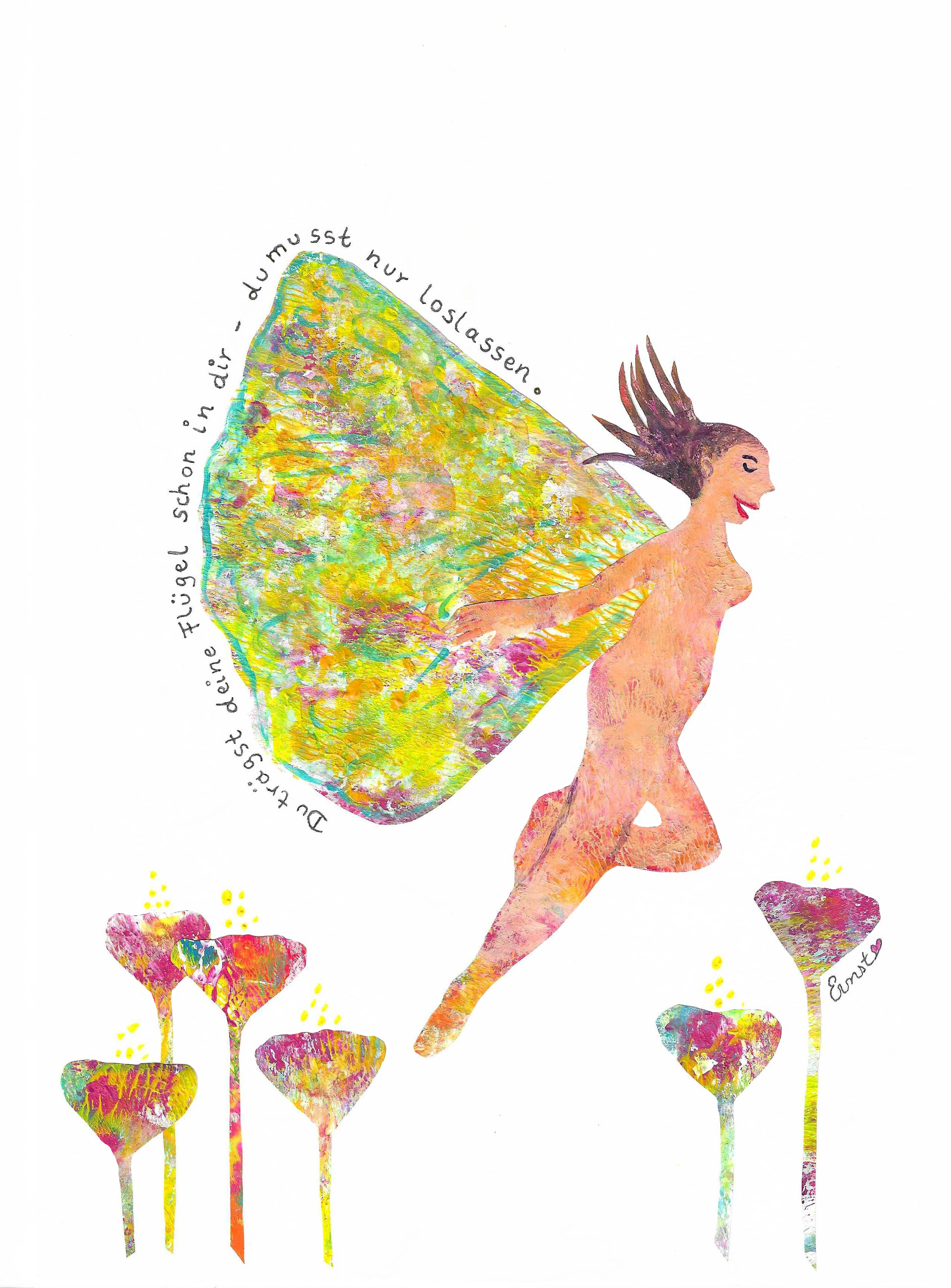 Kunstwerk Schmetterling Fliegen von Andrea Ernst