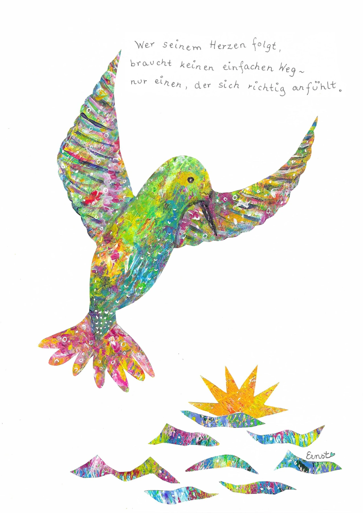 Kolibri – Kunstwerk von Andrea Ernst